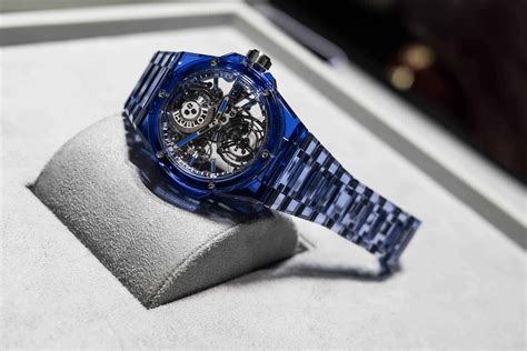 hublot bigbang blue|Hublot blue sapphire crystal.